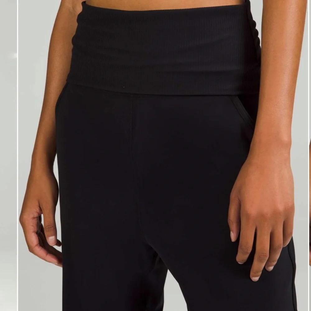 lululemon athletica High-Rise Ribbed-Waist Jogger - Black